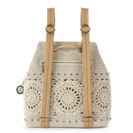 The Sak Sayulita Backpack - Hand Crochet - Natural Medallion