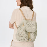 The Sak Sayulita Backpack - Hand Crochet - Natural Medallion