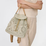 The Sak Sayulita Backpack - Hand Crochet - Natural Medallion