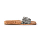 The Sak Mendocino Slide Sandal - Hand Crochet - Moonlight Static Medallion