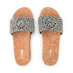 The Sak Mendocino Slide Sandal - Hand Crochet - Moonlight Static Medallion