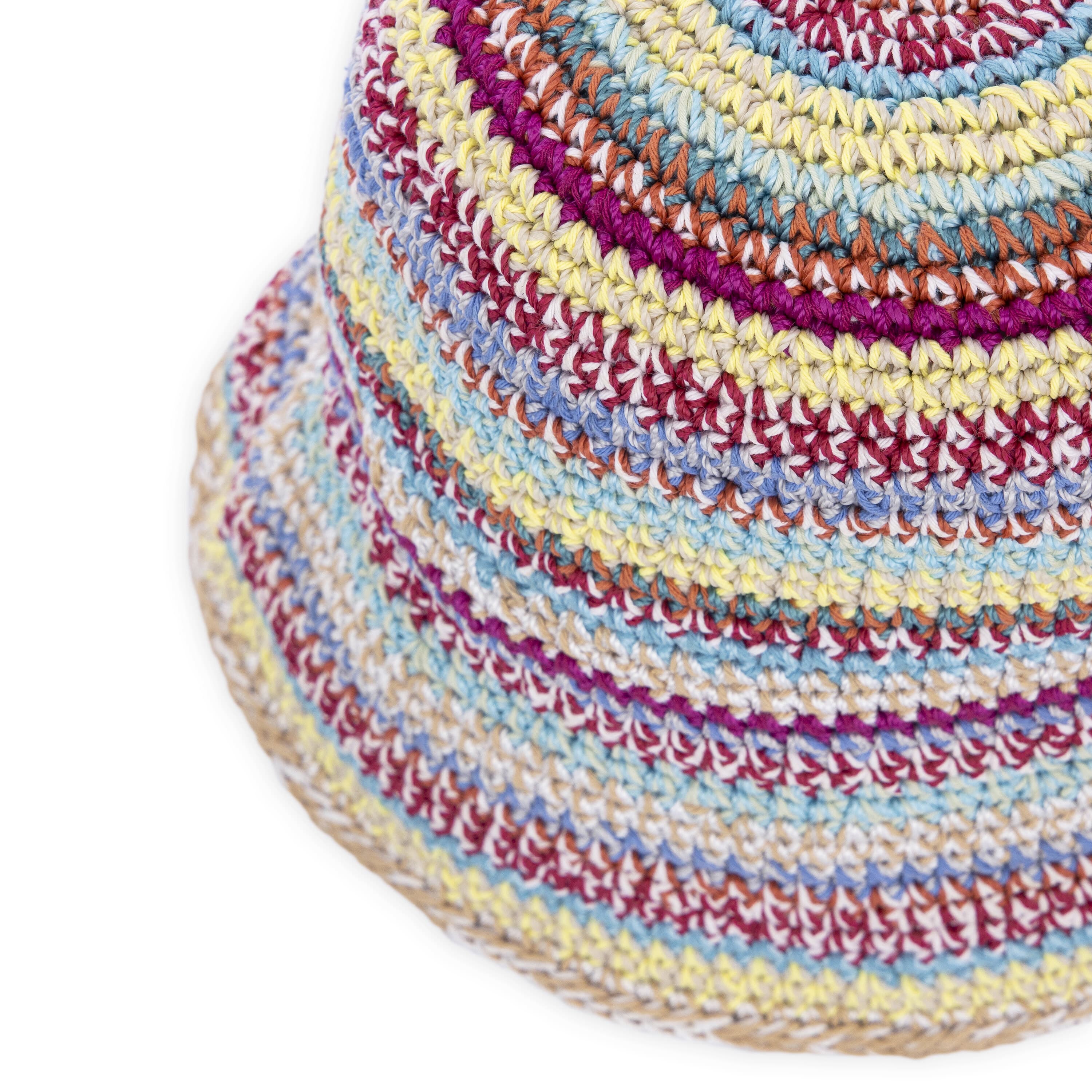 The Sak Lanie Bucket Hat - Hand Crochet - Eden Stripe