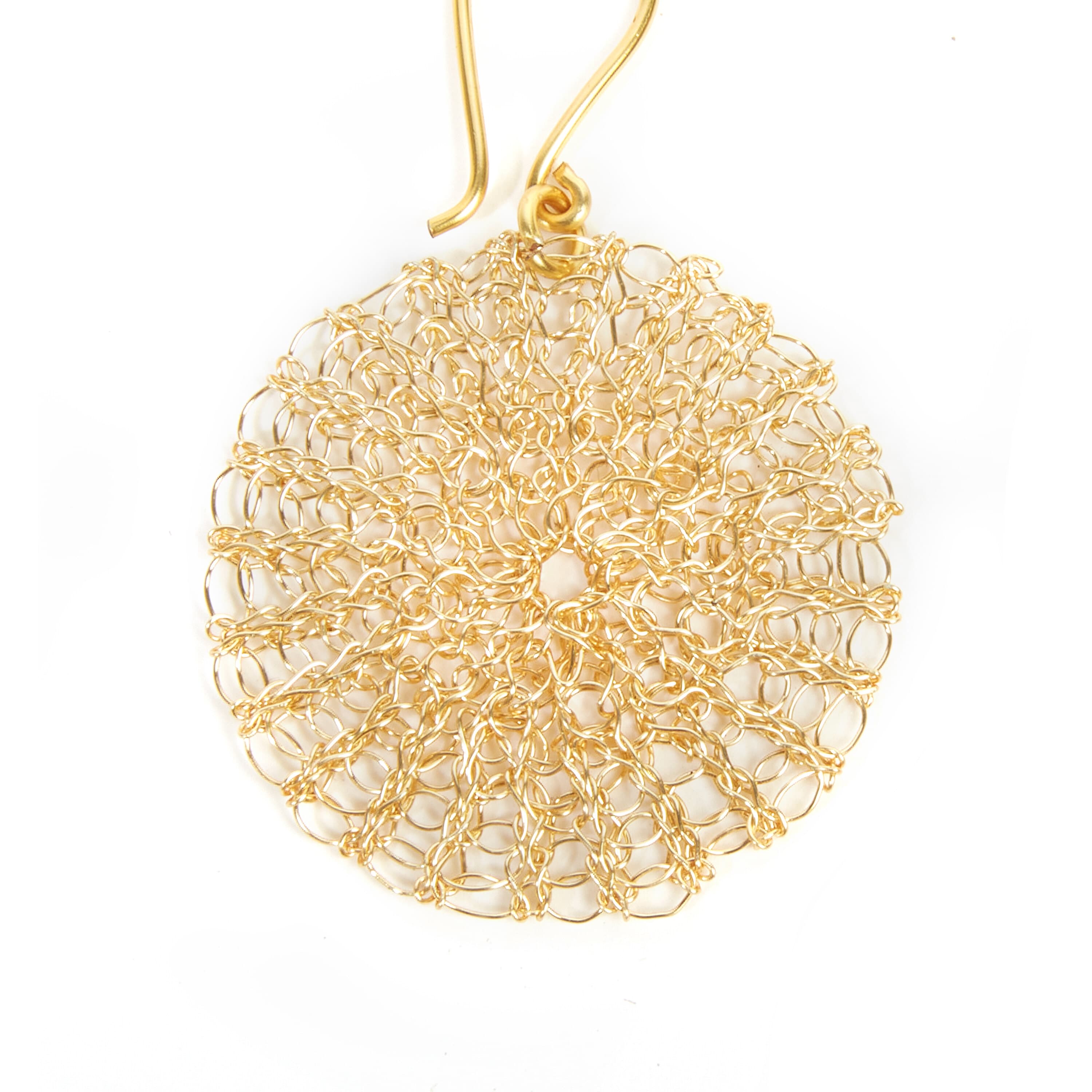 The Sak Parker Disc Earrings - Copper - Gold