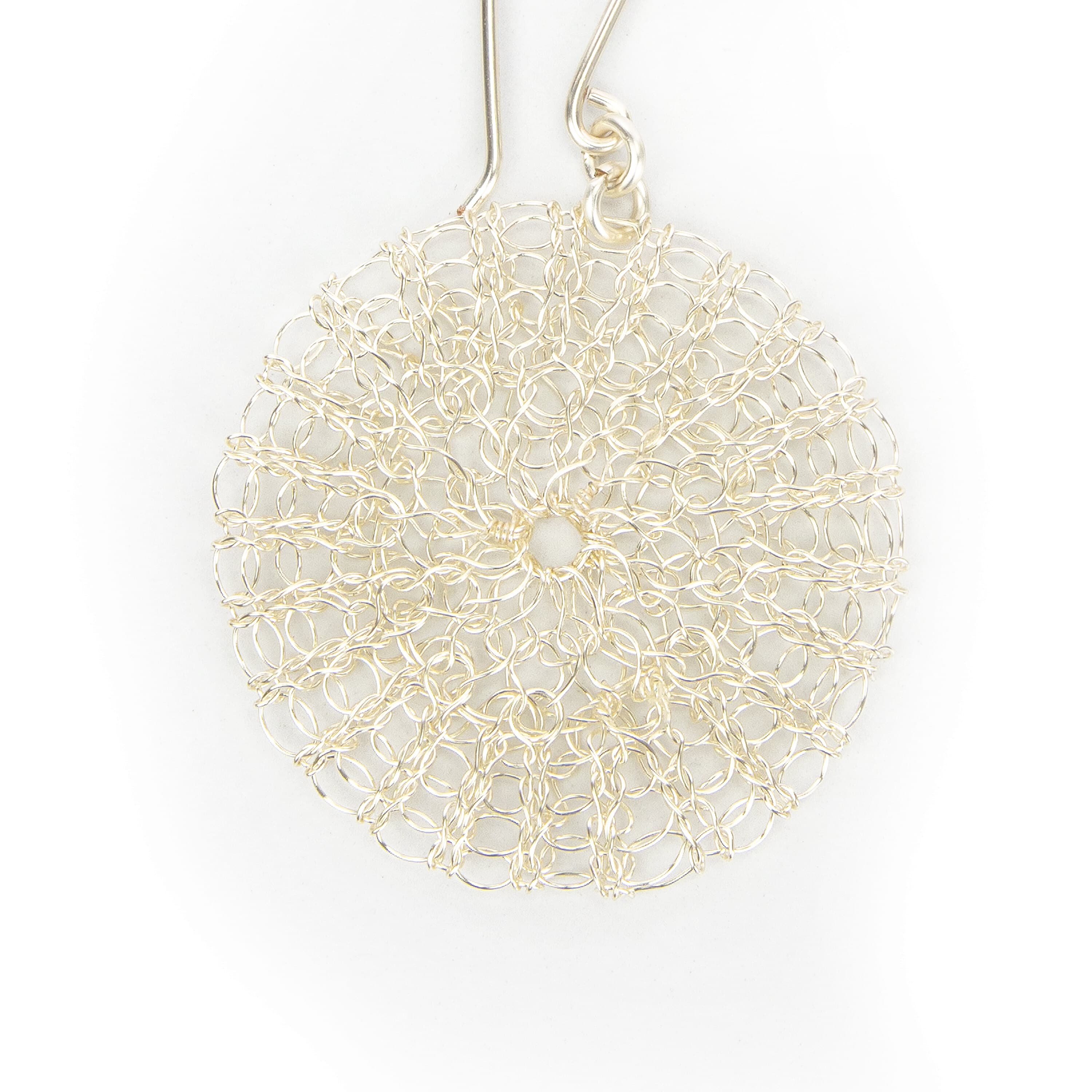 The Sak Parker Disc Earrings - Copper - Silver