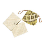 The Sak Finch Bangle - Hand Crochet - Brown Stripe