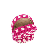 The Sak Misty Kids Backpack - Hand Crochet - Pinkberry Check
