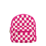 The Sak Misty Kids Backpack - Hand Crochet - Pinkberry Check