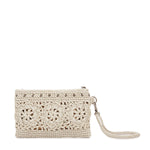 The Sak Vita Wristlet - Hand Crochet - Natural Medallion