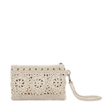 The Sak Vita Wristlet - Hand Crochet - Natural Medallion