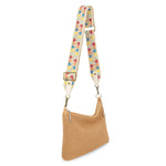 The Sak Crochet Crossbody Strap - Hand Crochet - Ecru Multi Triangles