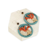 The Sak Neptune Disc Earrings - Hand Crochet - Starfish