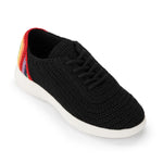The Sak Asha Sneaker - Hand Crochet - Black Rainbow