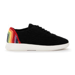 The Sak Asha Sneaker - Hand Crochet - Black Rainbow