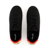 The Sak Asha Sneaker - Hand Crochet - Black Rainbow