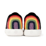 The Sak Asha Sneaker - Hand Crochet - Black Rainbow