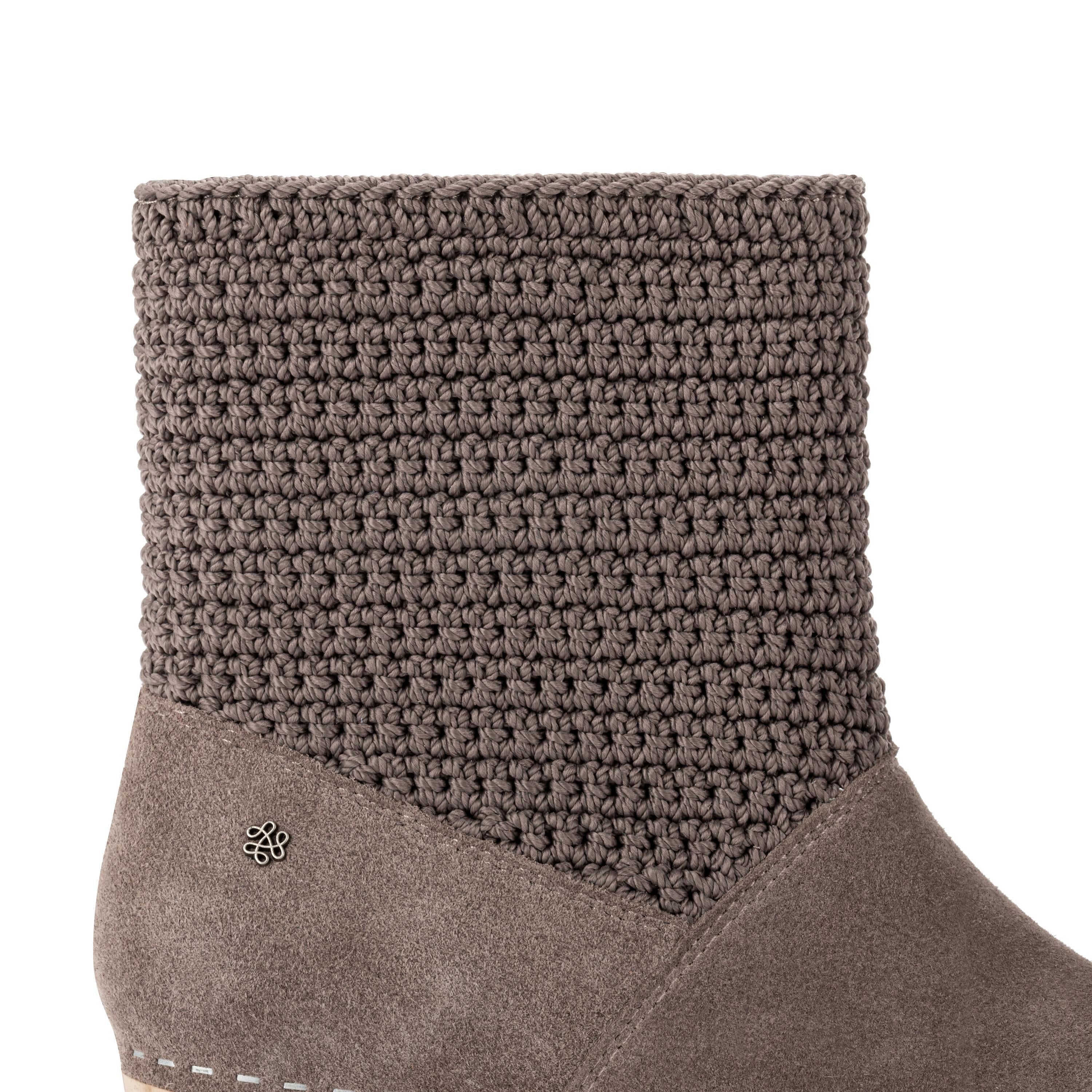 The Sak Paloma Clog Boot - Leather - Mushroom Suede