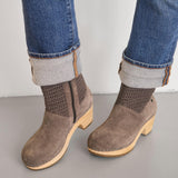 The Sak Paloma Clog Boot - Leather - Mushroom Suede