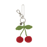 The Sak Yarnicharmz Dangle - Hand Crochet - Cherries