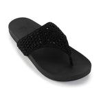 The Sak Everly Sandal - Hand Crochet - Black Medallion