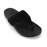 The Sak Everly Sandal - Hand Crochet - Black Medallion