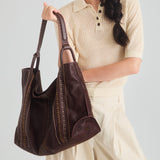 The Sak Los Feliz Large Tote - Leather - Mahogany Neutral Seminyak