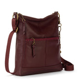 The Sak Lucia Crossbody - Leather - Black Cherry Stitch