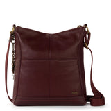 The Sak Lucia Crossbody - Leather - Black Cherry Stitch