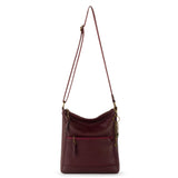 The Sak Lucia Crossbody - Leather - Black Cherry Stitch
