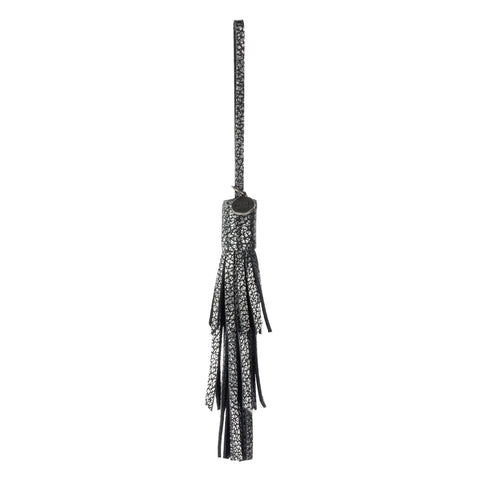 The Sak Cypress Tassel Dangle - Leather - Dark Silver