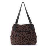 The Sak Melrose Satchel - Leather - Leopard Suede