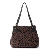 The Sak Melrose Satchel - Leather - Leopard Suede