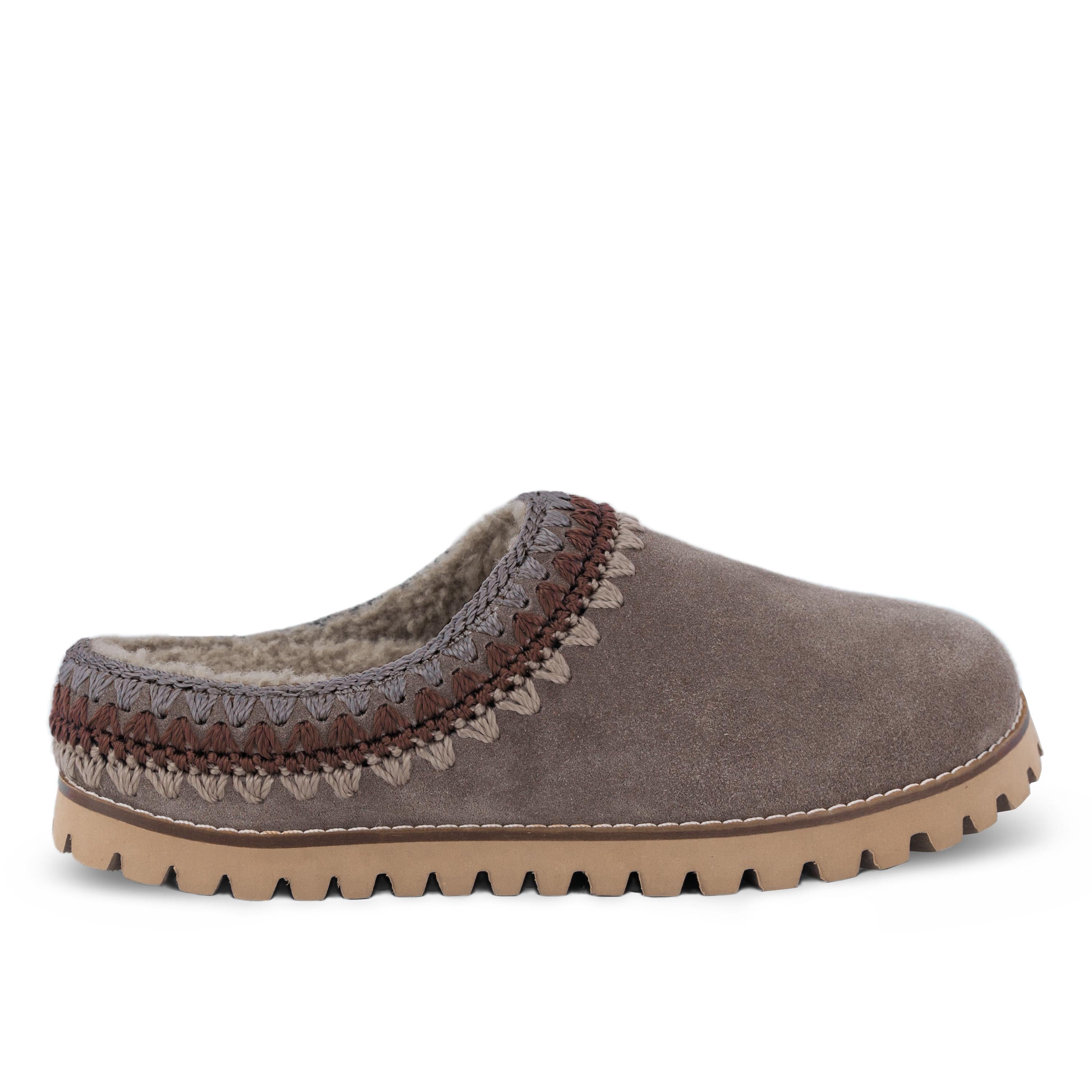 The Sak Bolinas Everyday Clog - Leather - Mushroom Shearling