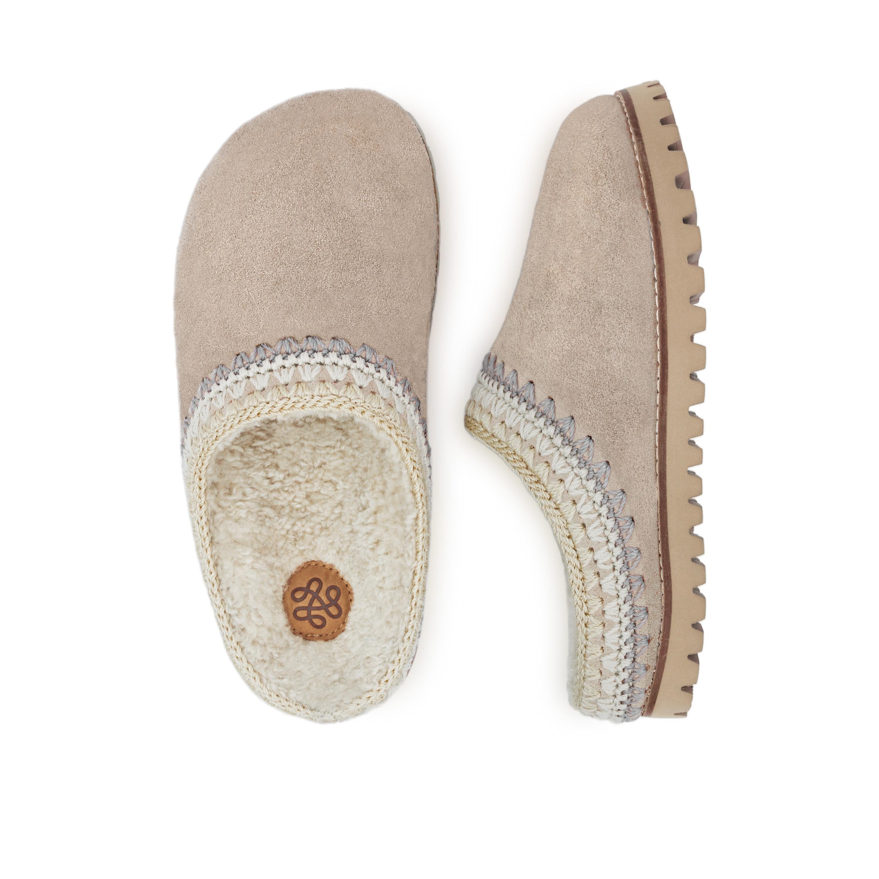 The Sak Bolinas Everyday Clog - Leather - Sand Shearling