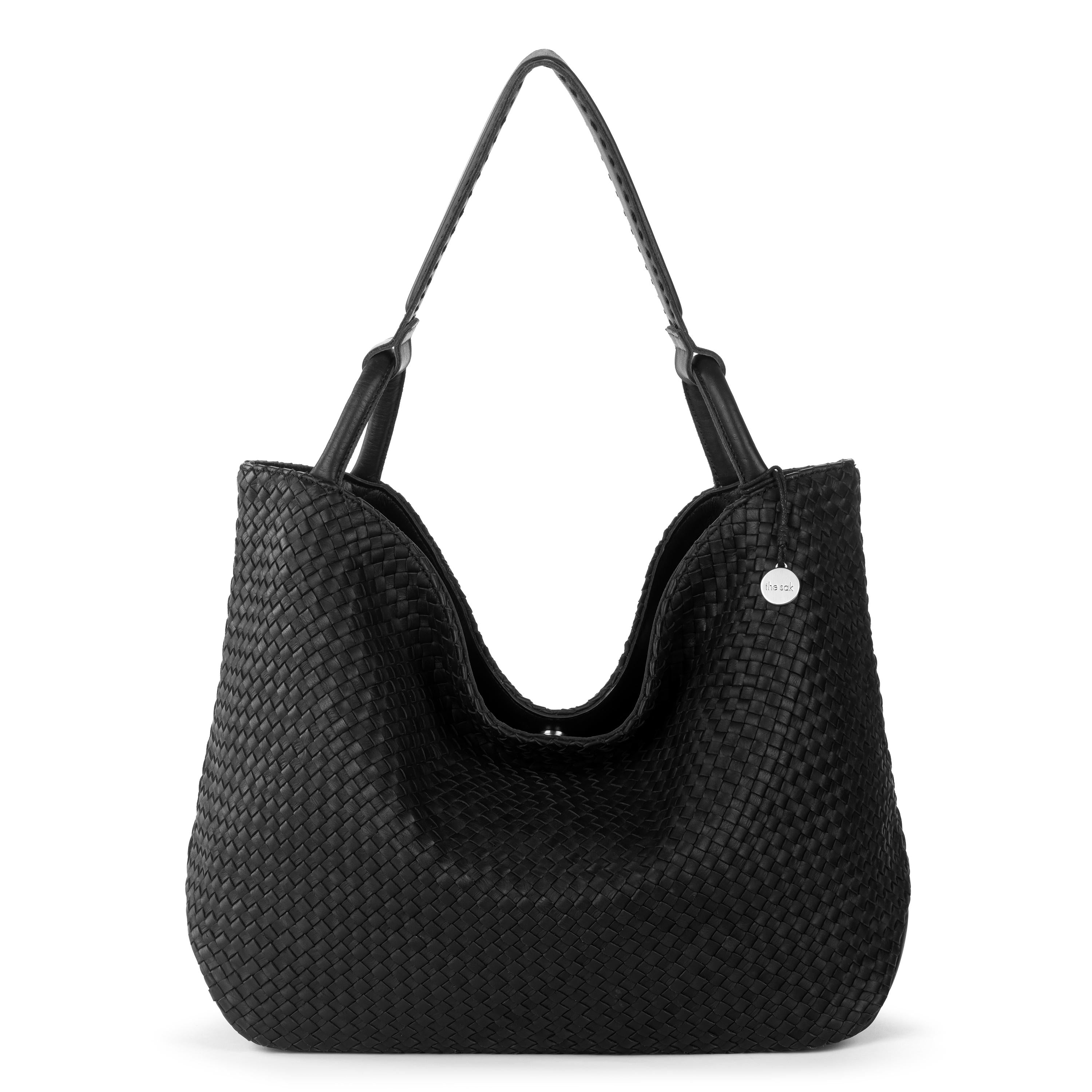 The Sak Los Feliz Large Tote - Leather - Woven Black