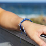 4ocean Deep Sea Braided Bracelet in Abyssal Blue Glow