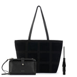 The Sak Metro Tote 3 Piece Set - Leather - Black