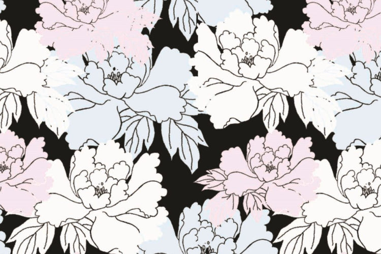 Download Black Peony Flower Power, Our Print of the Month