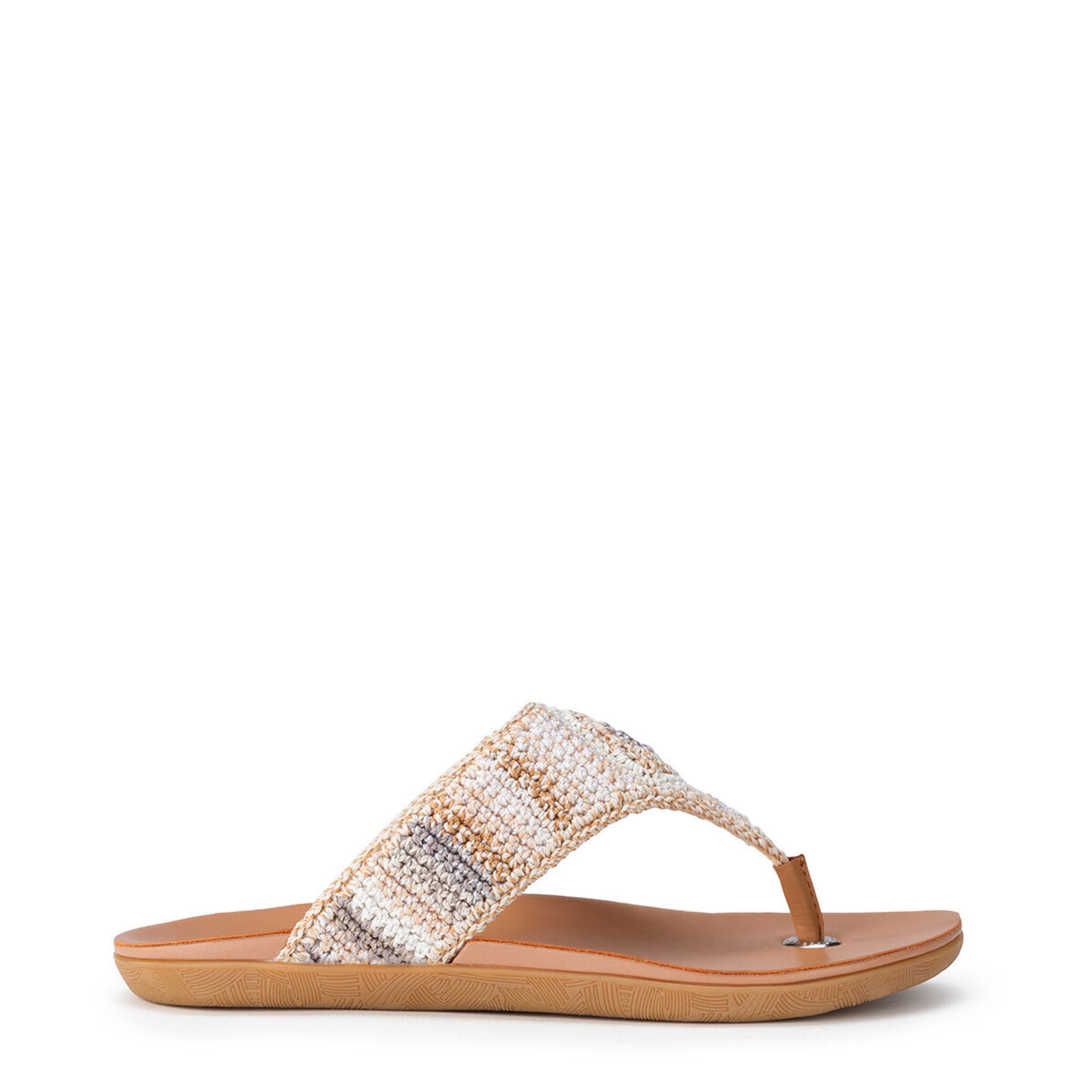 The Sak Shana Sandal - Hand Crochet - Sand Stripe