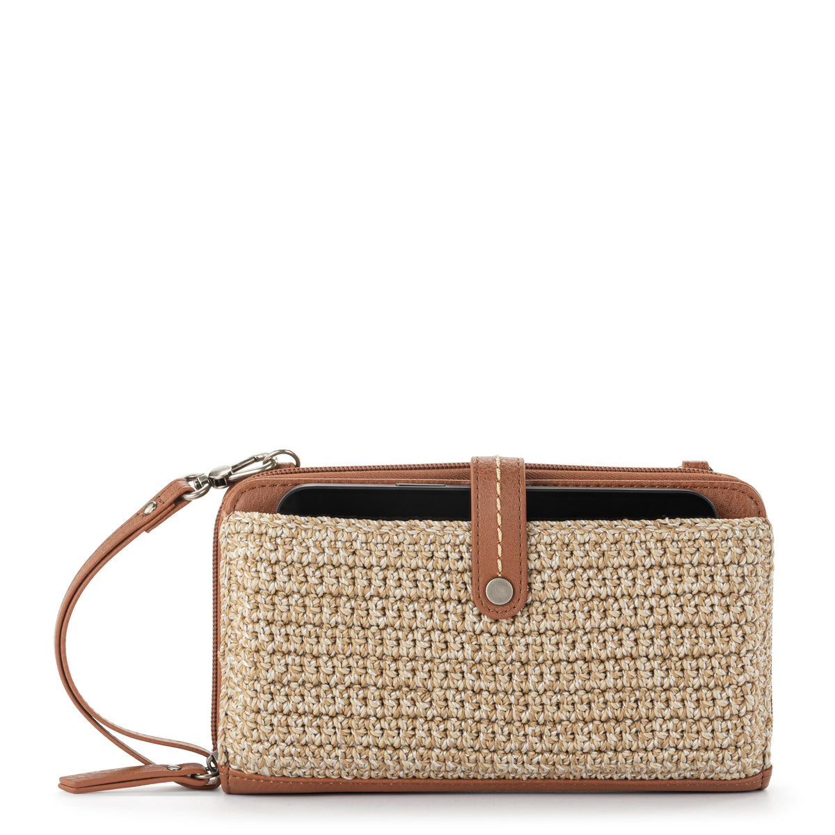 Iris Smartphone Wallet in Bamboo Static Crochet