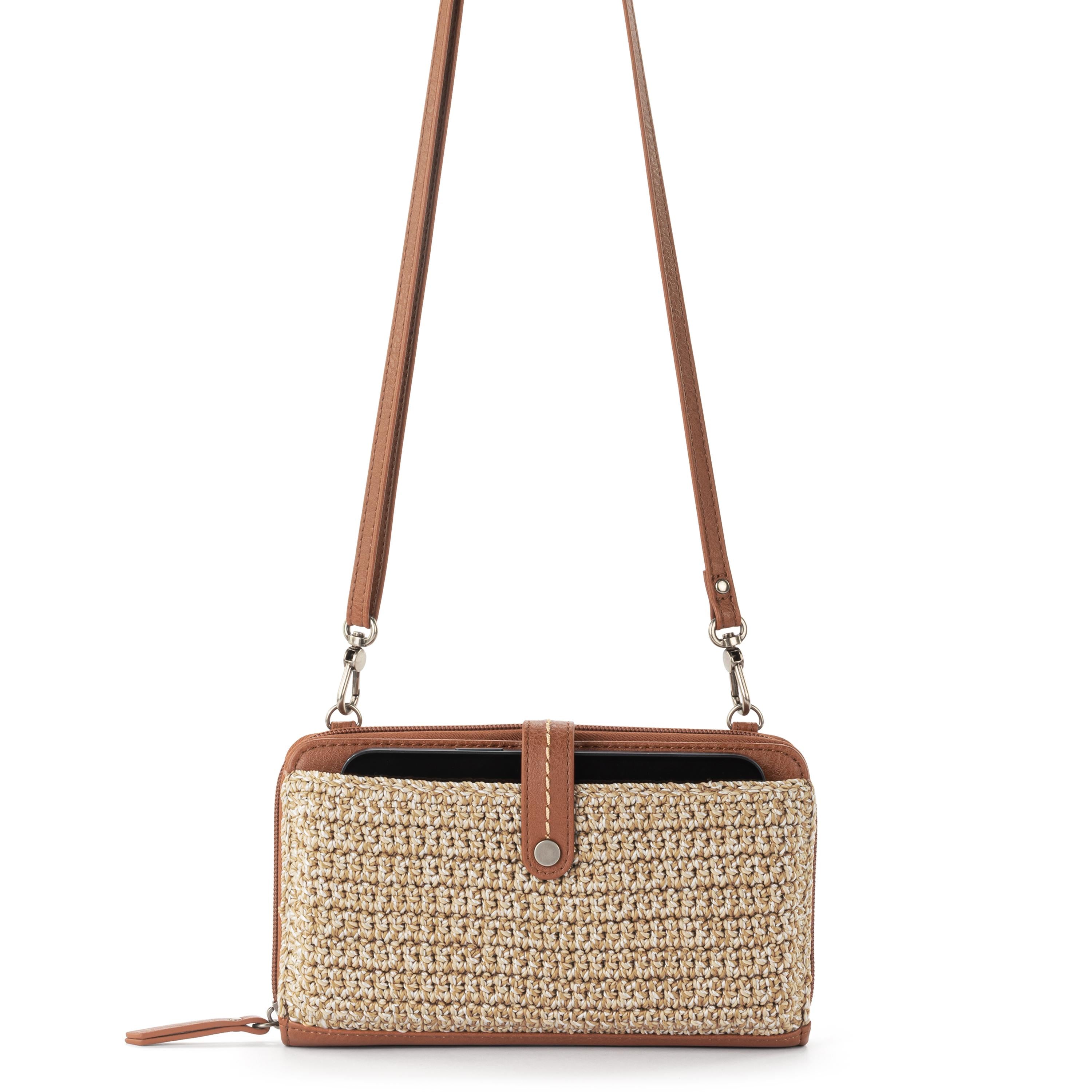 The Sak Iris Smartphone Wallet - Hand Crochet - Bamboo Static