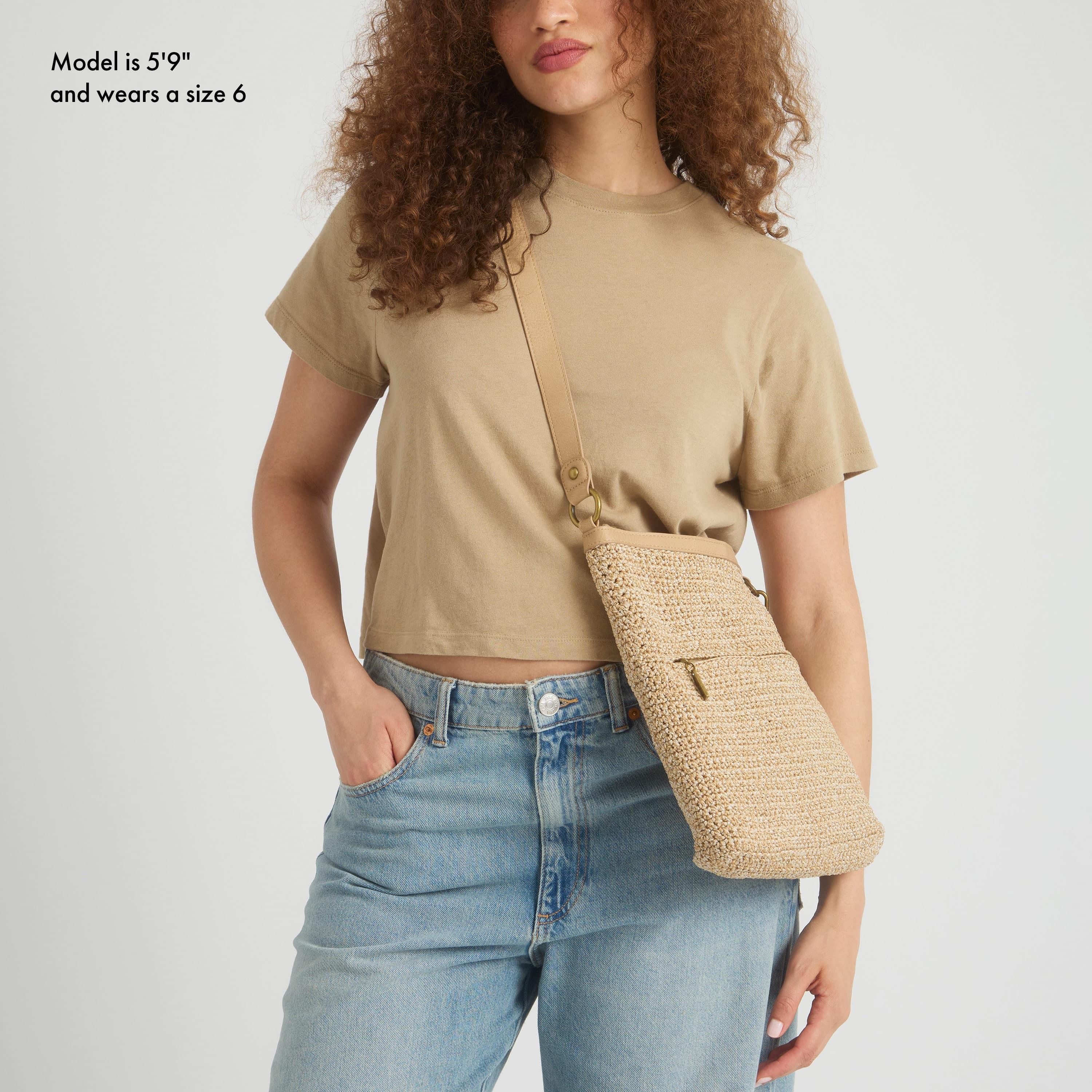 The Sak Lucia Crossbody - Hand Crochet - Bamboo Static