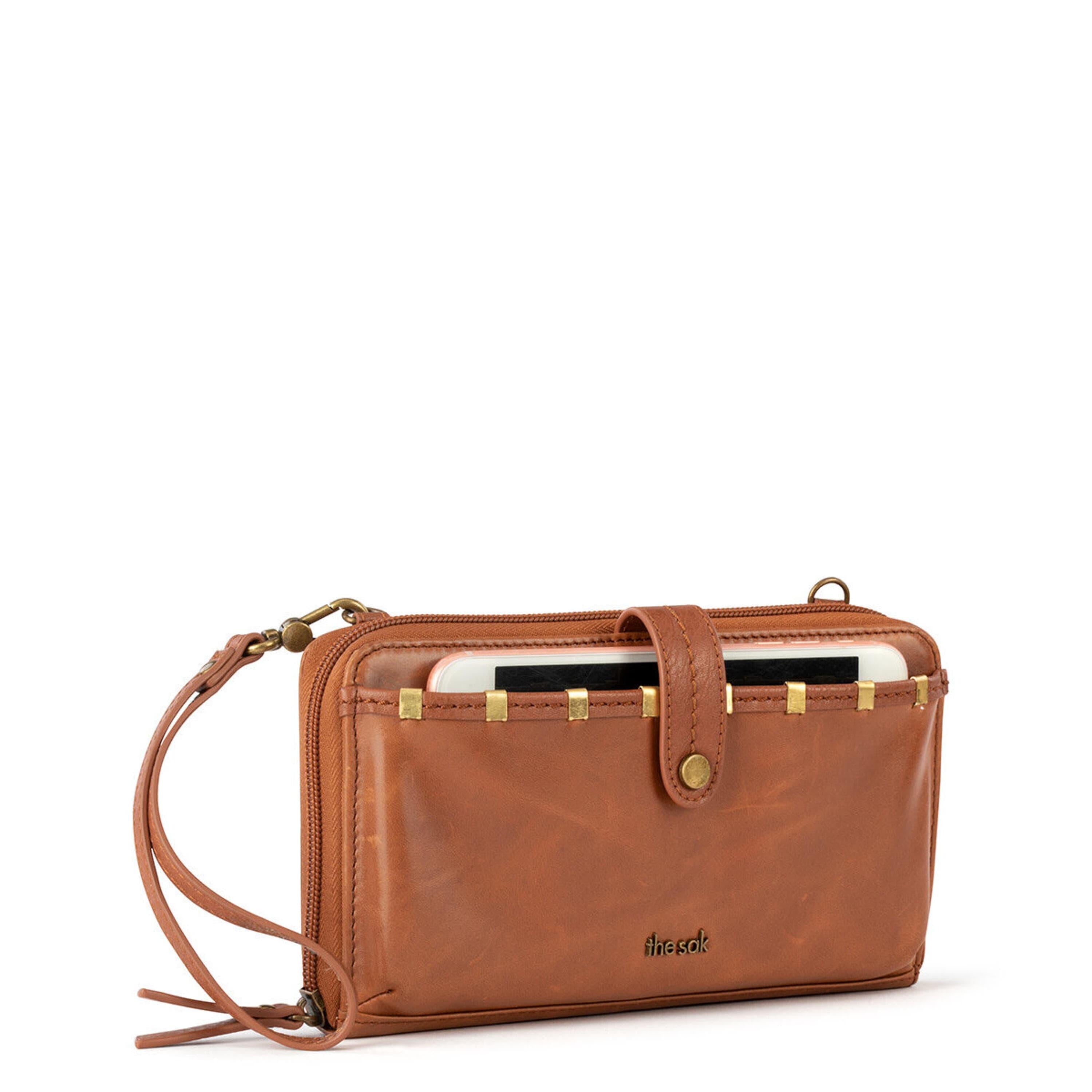 The Sak Iris Smartphone Wallet - Leather - Tobacco Staples