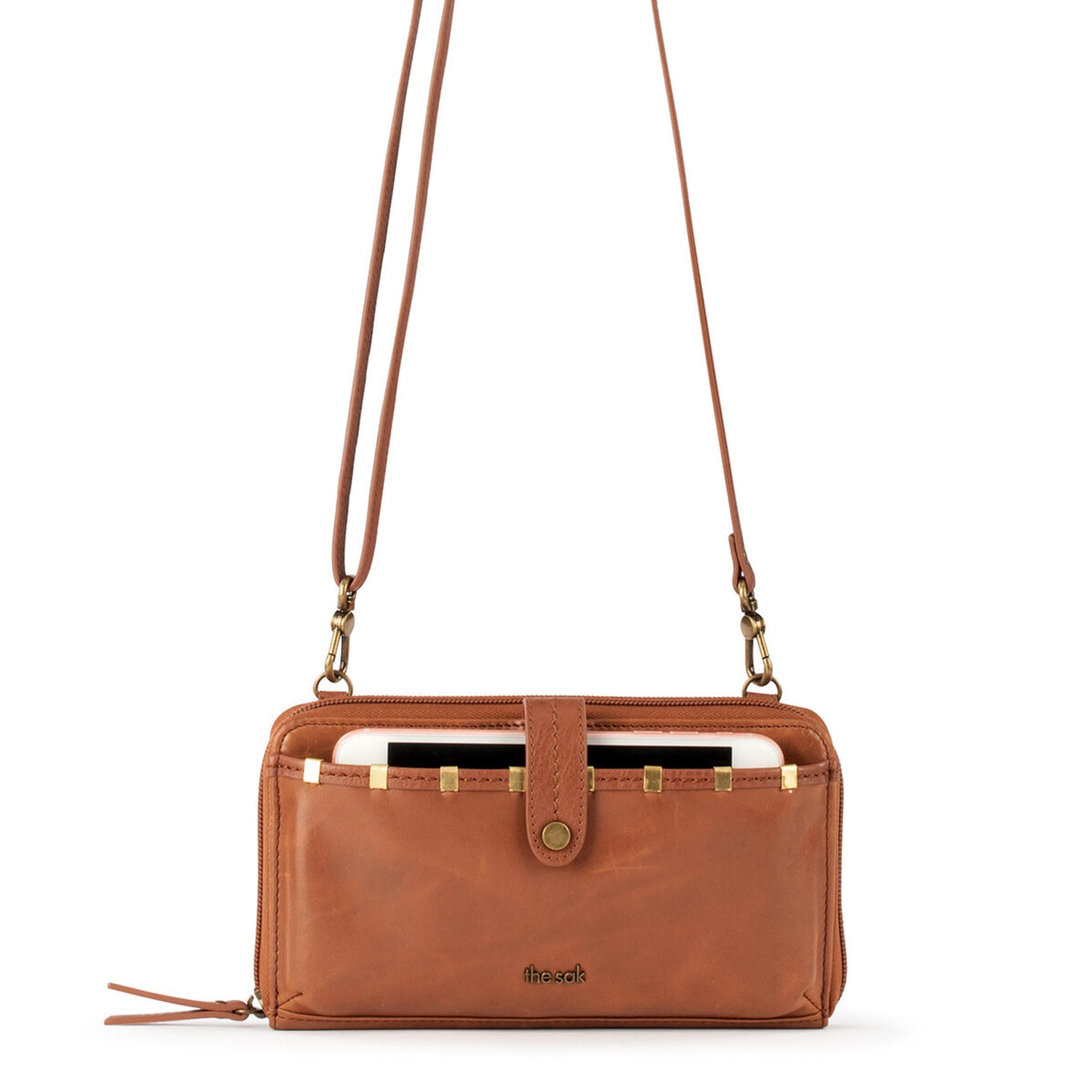 The Sak Iris Smartphone Wallet - Leather - Tobacco Staples
