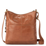 The Sak Lucia Crossbody - Leather - Tobacco Floral Embossed