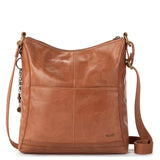 The Sak Lucia Crossbody - Leather - Tobacco Floral Embossed