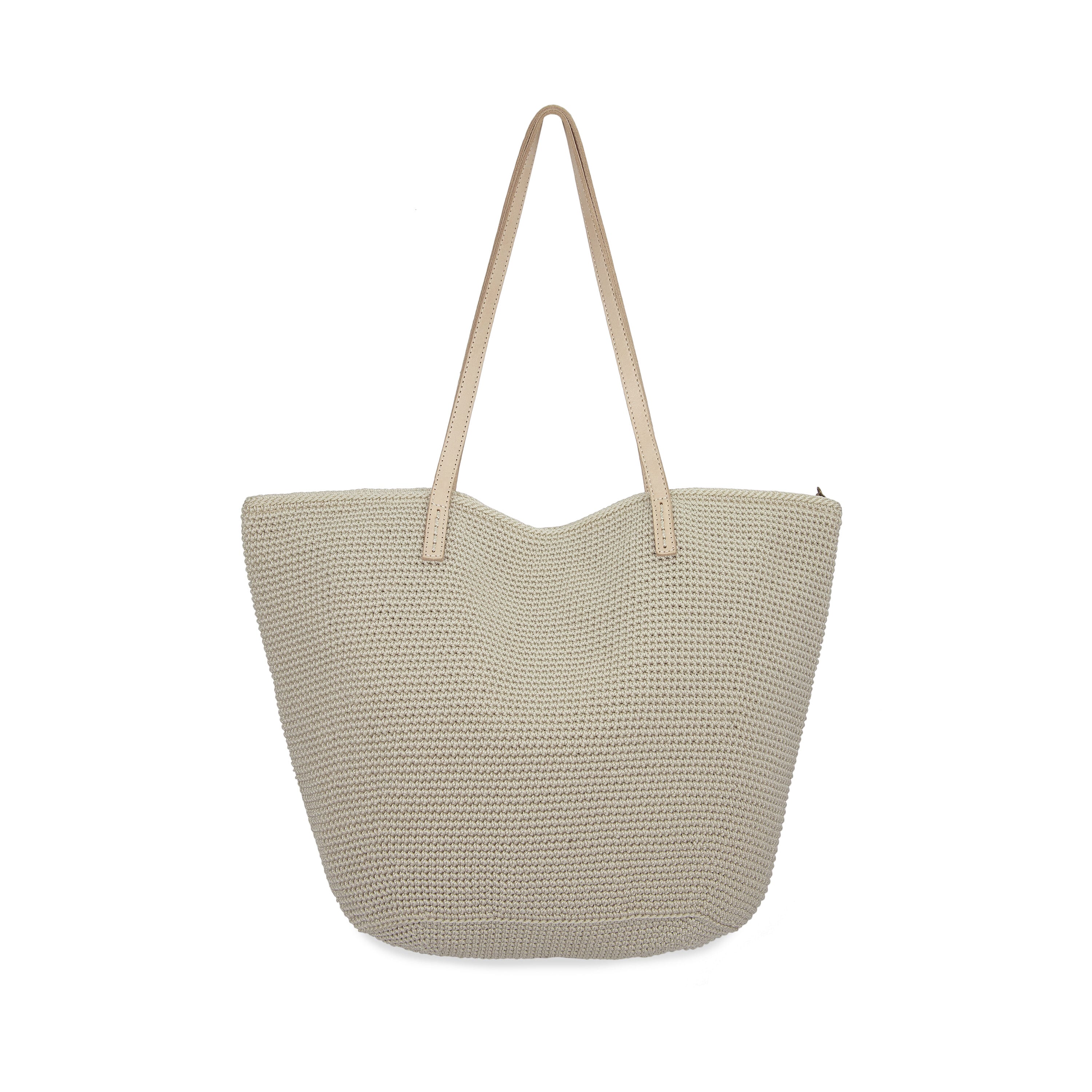 The Sak Faye Large Tote - Hand Crochet - Natural