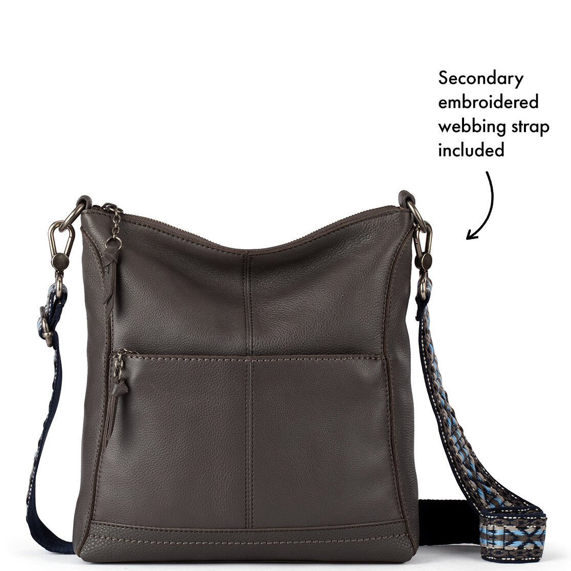 The Sak Lucia Crossbody - Leather - Slate