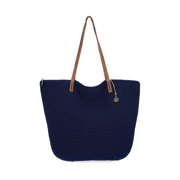 Faye Large Tote Bag in Denim Crochet – The Sak