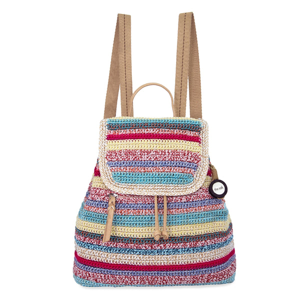 Sayulita Backpack in Eden Stripe Crochet – The Sak