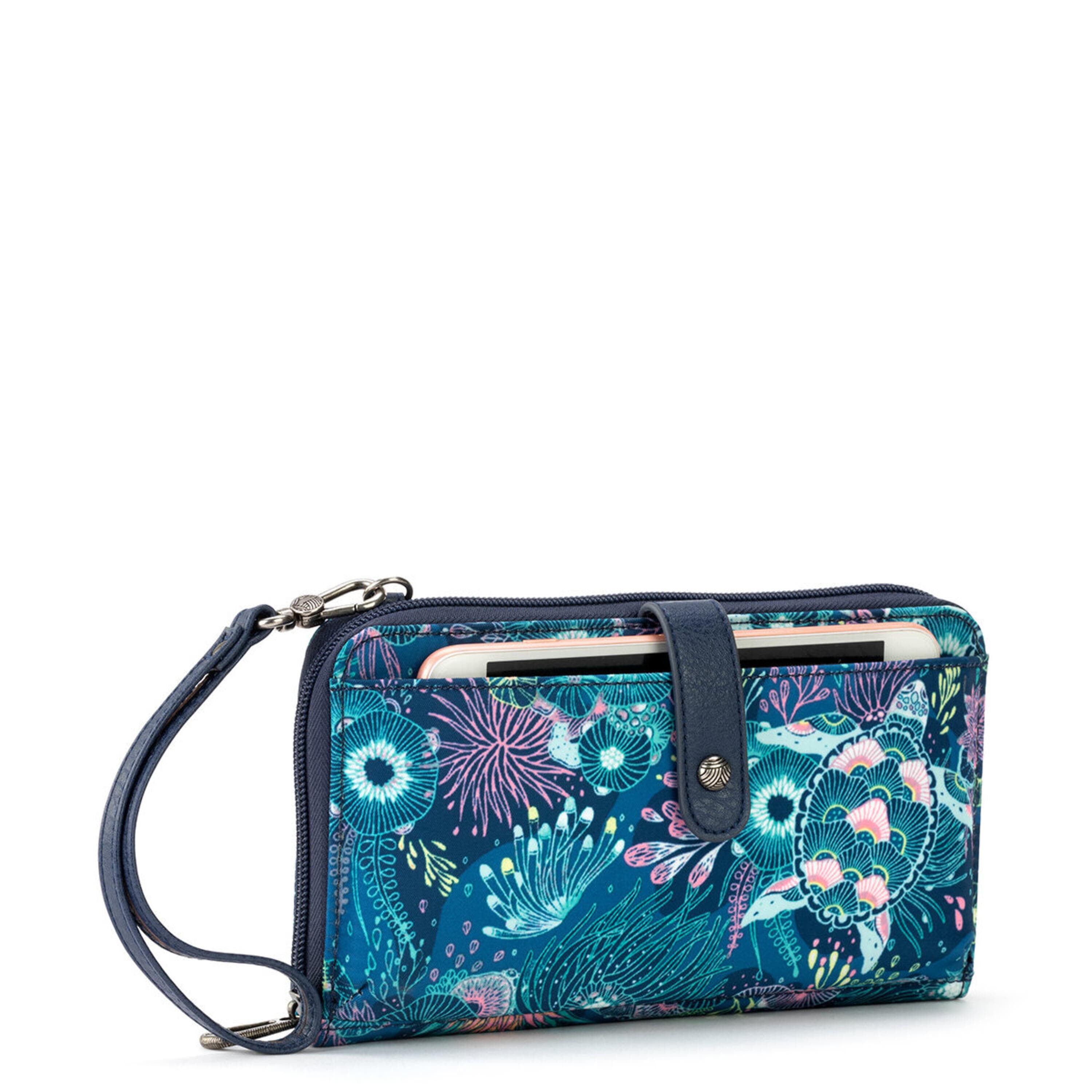 Sakroots Smartphone Wallet - EcoTwill - Royal Blue Seascape